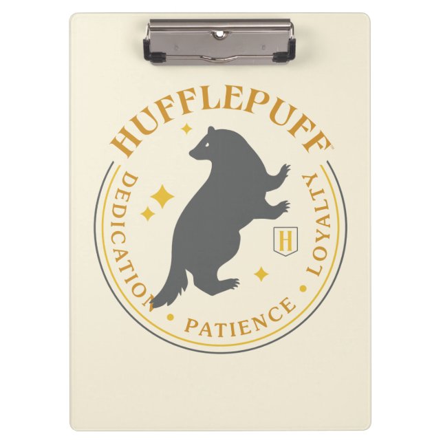 HUFFLEPUFF™ Badger House Pride Badge Clipboard (Front)