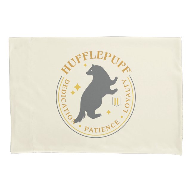 HUFFLEPUFF™ Badger House Pride Badge Pillowcase (Front)
