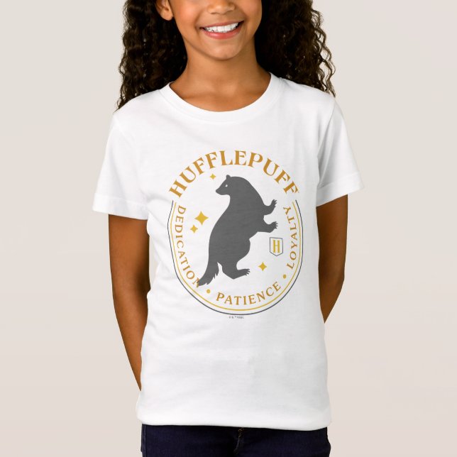 HUFFLEPUFF™ Badger House Pride Badge T-Shirt (Front)