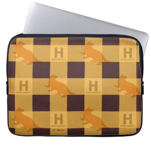 HUFFLEPUFF™ Check Plaid Pattern Laptop Sleeve