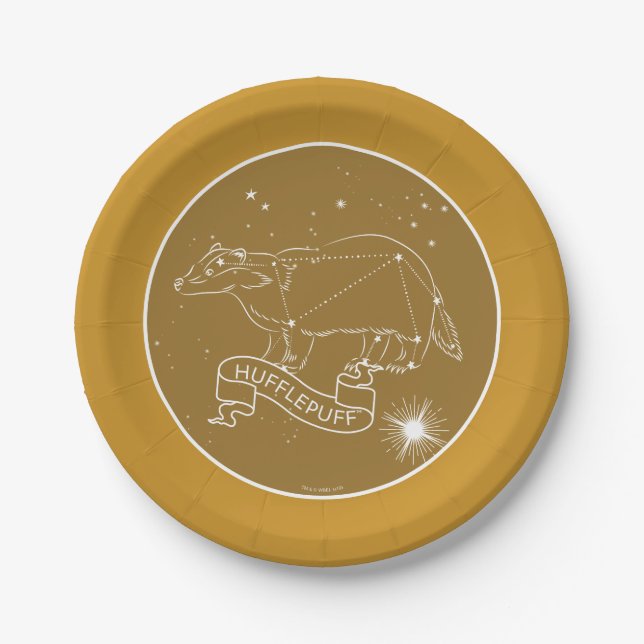 HUFFLEPUFF™ Constellation Graphic Paper Plate (Front)