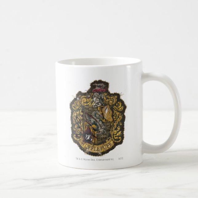Hufflepuff Crest - Destroyed Coffee Mug (Right)