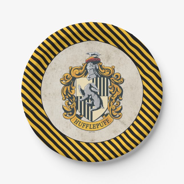 Hufflepuff Crest Paper Plate (Front)