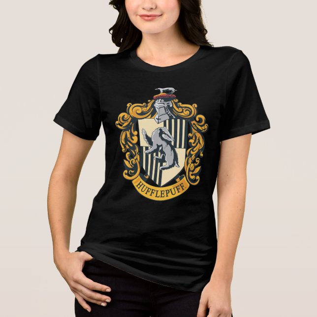 Hufflepuff Crest Tri-Blend Shirt (Front)