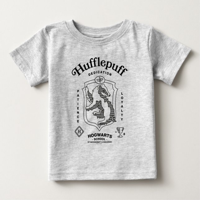 HUFFLEPUFF™ Dedication Patience Loyalty Crest Baby T-Shirt (Front)