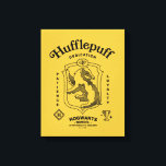 HUFFLEPUFF™ Dedication Patience Loyalty Crest Canvas Print<br><div class="desc">Celebrate loyalty, patience, and unwavering dedication with this bold Hufflepuff™ crest design. Featuring the proud badger set within a classic shield, this striking artwork highlights the house’s defining traits — Dedication, Patience, and Loyalty — in a timeless, vintage-inspired layout. Rendered in signature house colors with detailed linework and subtle magical...</div>