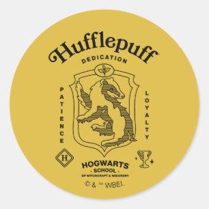 HUFFLEPUFF™ Dedication Patience Loyalty Crest Classic Round Sticker