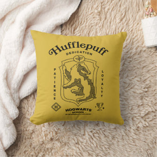 HUFFLEPUFF™ Dedication Patience Loyalty Crest Cushion