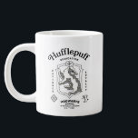 HUFFLEPUFF™ Dedication Patience Loyalty Crest Large Coffee Mug<br><div class="desc">Celebrate loyalty, patience, and unwavering dedication with this bold Hufflepuff™ crest design. Featuring the proud badger set within a classic shield, this striking artwork highlights the house’s defining traits — Dedication, Patience, and Loyalty — in a timeless, vintage-inspired layout. Rendered in signature house colors with detailed linework and subtle magical...</div>