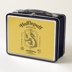 HUFFLEPUFF™ Dedication Patience Loyalty Crest Metal Lunch Box