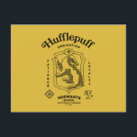 HUFFLEPUFF™ Dedication Patience Loyalty Crest Postcard<br><div class="desc">Celebrate loyalty, patience, and unwavering dedication with this bold Hufflepuff™ crest design. Featuring the proud badger set within a classic shield, this striking artwork highlights the house’s defining traits — Dedication, Patience, and Loyalty — in a timeless, vintage-inspired layout. Rendered in signature house colors with detailed linework and subtle magical...</div>