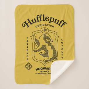 HUFFLEPUFF™ Dedication Patience Loyalty Crest Sherpa Blanket