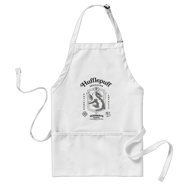 HUFFLEPUFF™ Dedication Patience Loyalty Crest Standard Apron (Front)
