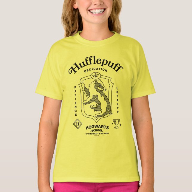 HUFFLEPUFF™ Dedication Patience Loyalty Crest T-Shirt (Front)