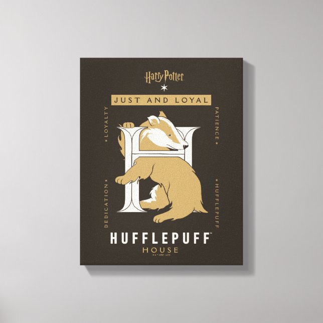 HUFFLEPUFF™ House Just And Loyal Canvas Print (Front)
