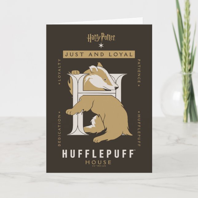 HUFFLEPUFF™ House Just And Loyal Card (Front)