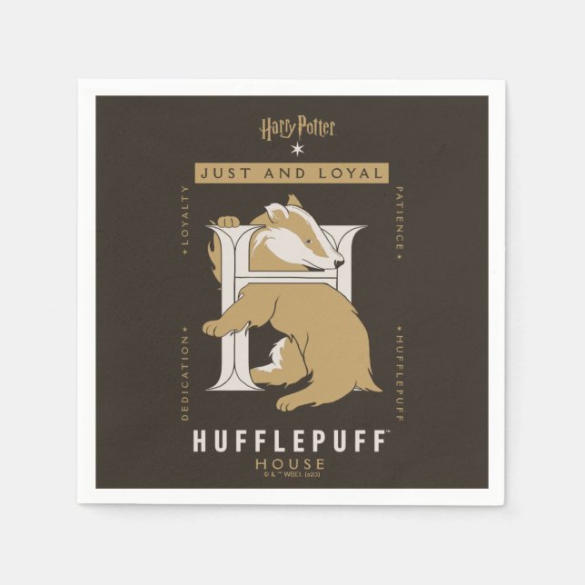 HUFFLEPUFF™ House Just And Loyal Napkin (Front)