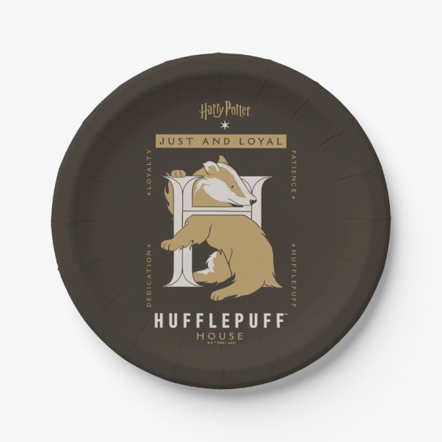 HUFFLEPUFF™ House Just And Loyal Paper Plate (Front)