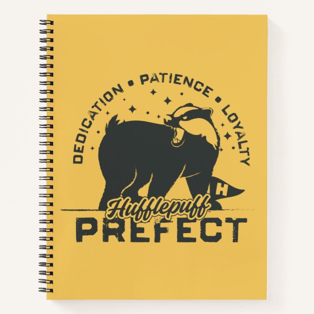 HUFFLEPUFF™ Prefect Badge Notebook (Front)