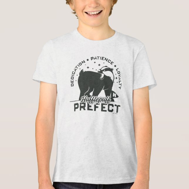 HUFFLEPUFF™ Prefect Badge Tri-Blend Shirt (Front)