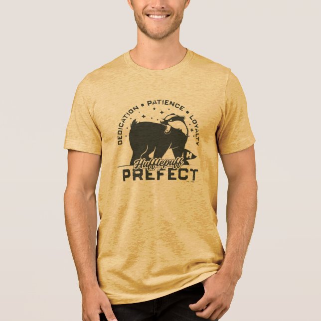 HUFFLEPUFF™ Prefect Badge Tri-Blend Shirt (Front)