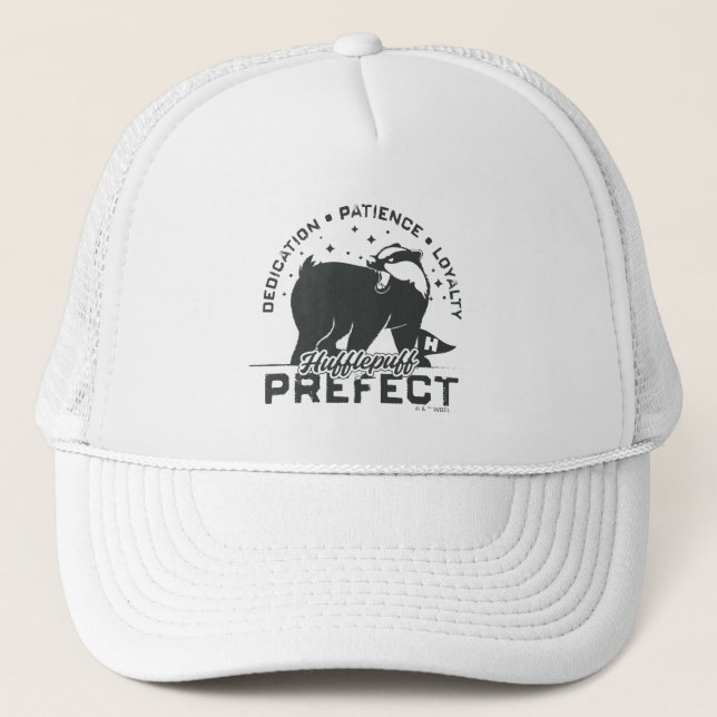 HUFFLEPUFF™ Prefect Badge Trucker Hat (Front)