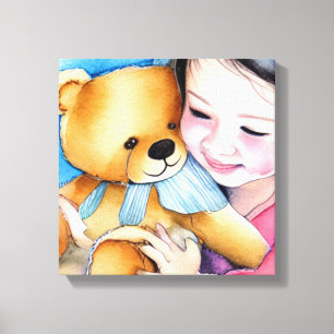 Hug a Bear Canvas Print