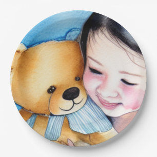 Hug a Bear Paper Plate