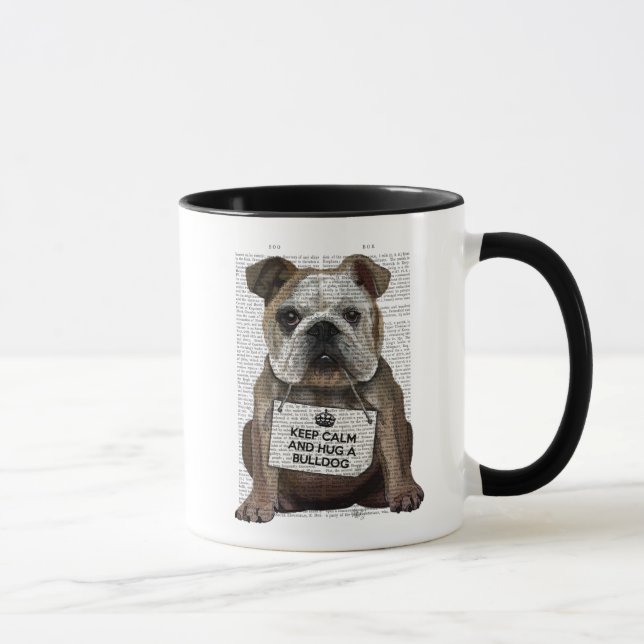 Hug a Bulldog Mug (Right)