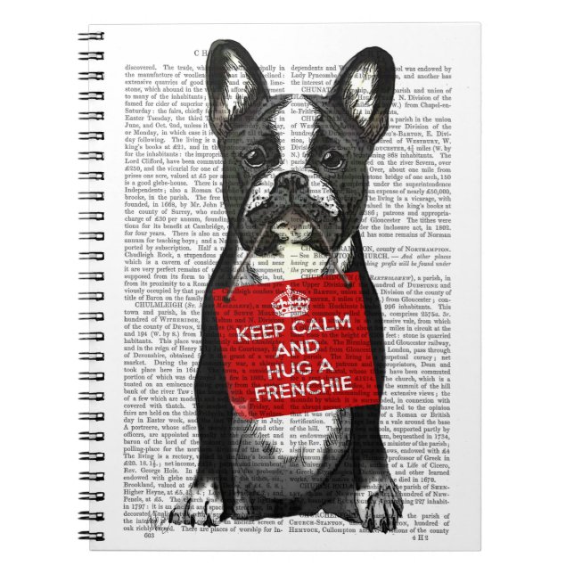 Hug a Frenchie Notebook (Front)