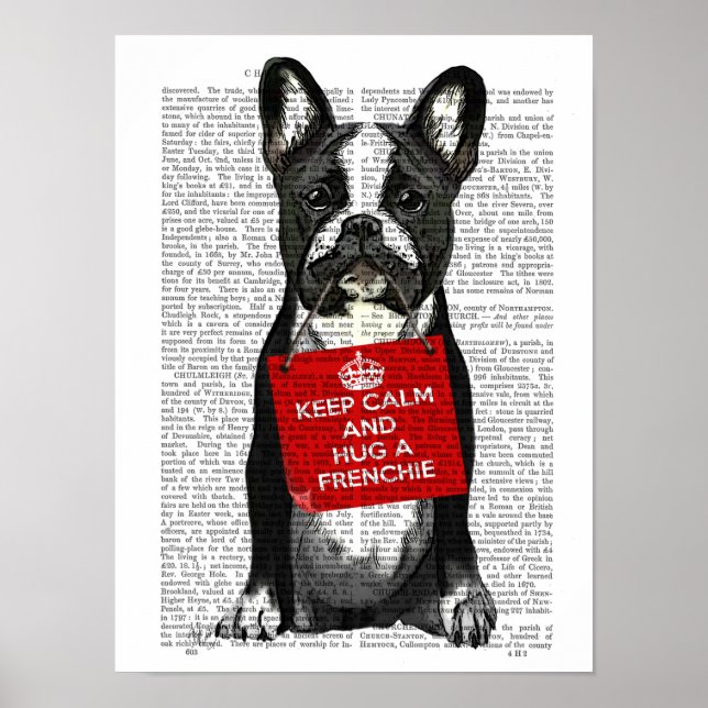 Hug a Frenchie Poster (Front)