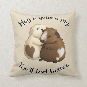 Hug A Guinea Pig Pillow
