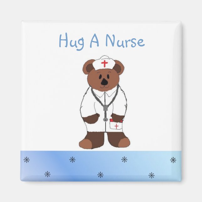 Hug a Nurse Magnet (Front)