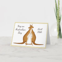 Hug an Australian Day April 26th Card