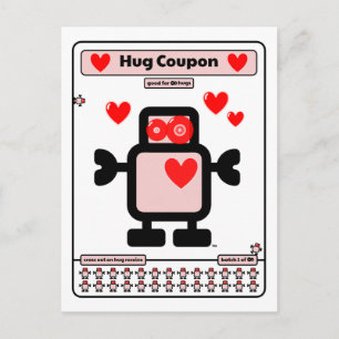 Hug Coupon Postcard