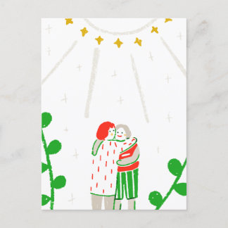 Hug Day Holiday Postcard