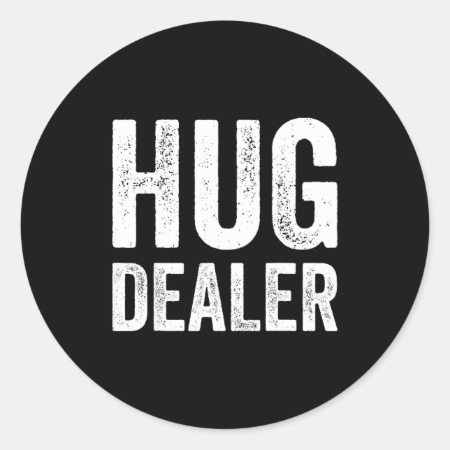 Hug Er Muscle Tank Fitness Gym Lifting Workout  Classic Round Sticker (Front)