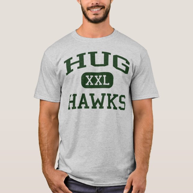 Hug - Hawks - Hug High School - Reno Nevada T-Shirt (Front)