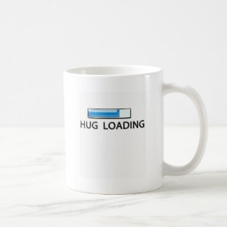 hug loading coffee mug