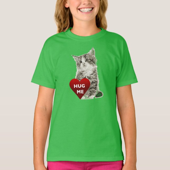 Hug Me - Girls' Basic T-Shirt (Front)