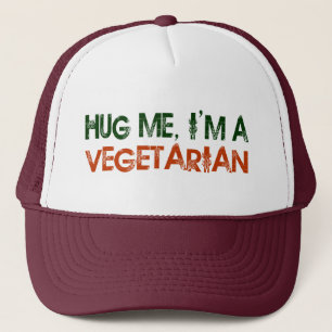 Hug Me I'M A Vegetarian Trucker Hat