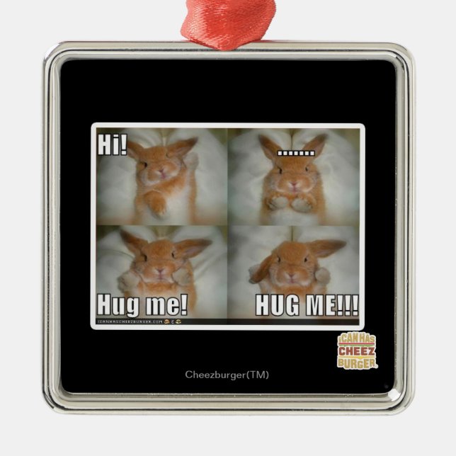 Hug me metal tree decoration (Front)