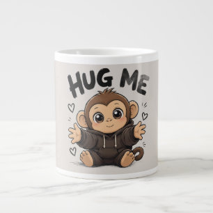 Hug Me Monkey Large Coffee Mug