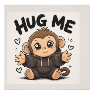 Hug Me Monkey Photo Print
