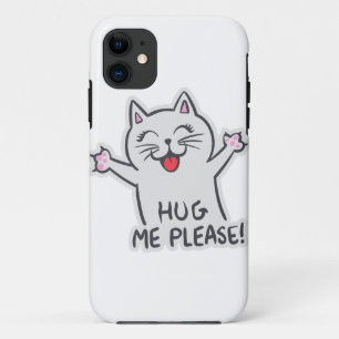 Hug me please - Choose background colour Case-Mate iPhone Case