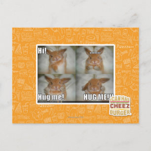 Hug me postcard