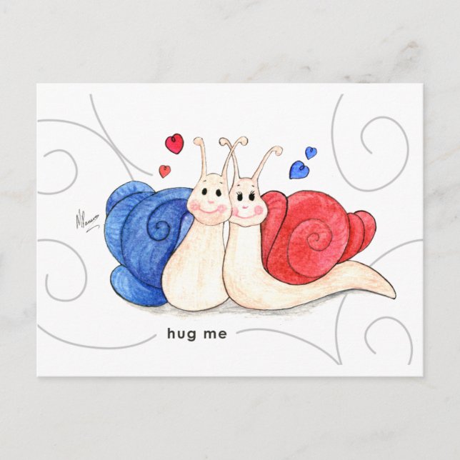 Hug Me Postcard (Front)