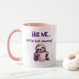 Hug Me Sloth Mug - Cosy and Steaming Fun
