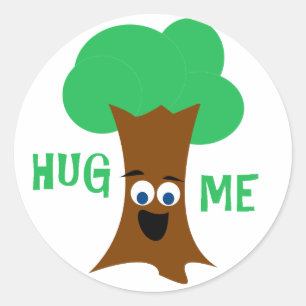 Hug Me (Treehugger) Classic Round Sticker