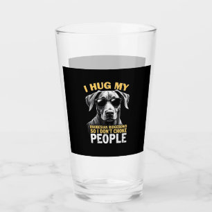 Hug My Rhodesian Ridgeback So I Don't Choke People Glass